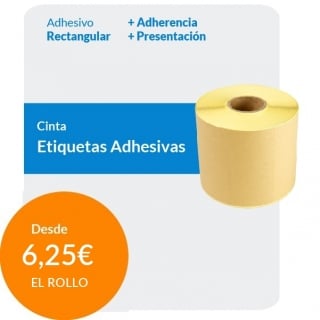 Etiquetas Adhesivas Rectangulares para Cerrar Cajas Kraft Label 5 x 10 cm