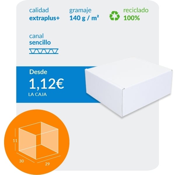 Cajas de 29-16-10, tapa y fondo automontable