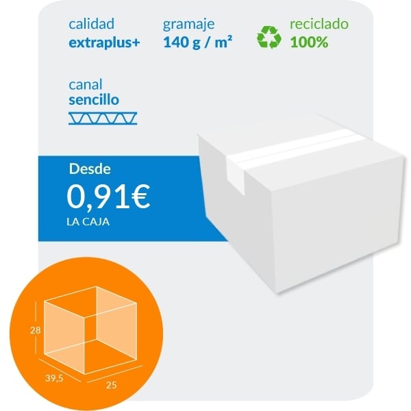 Caja de cartón para 15 botellas de 1 litro en Canal Sencillo 39,5x25x28 cm  - Caja Cartón Embalaje .Com