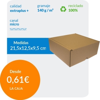 Kraft Packaging de 21x26x8cm. Paquetes Regalo Pack 25 Cajas Carton Envios Automontables 